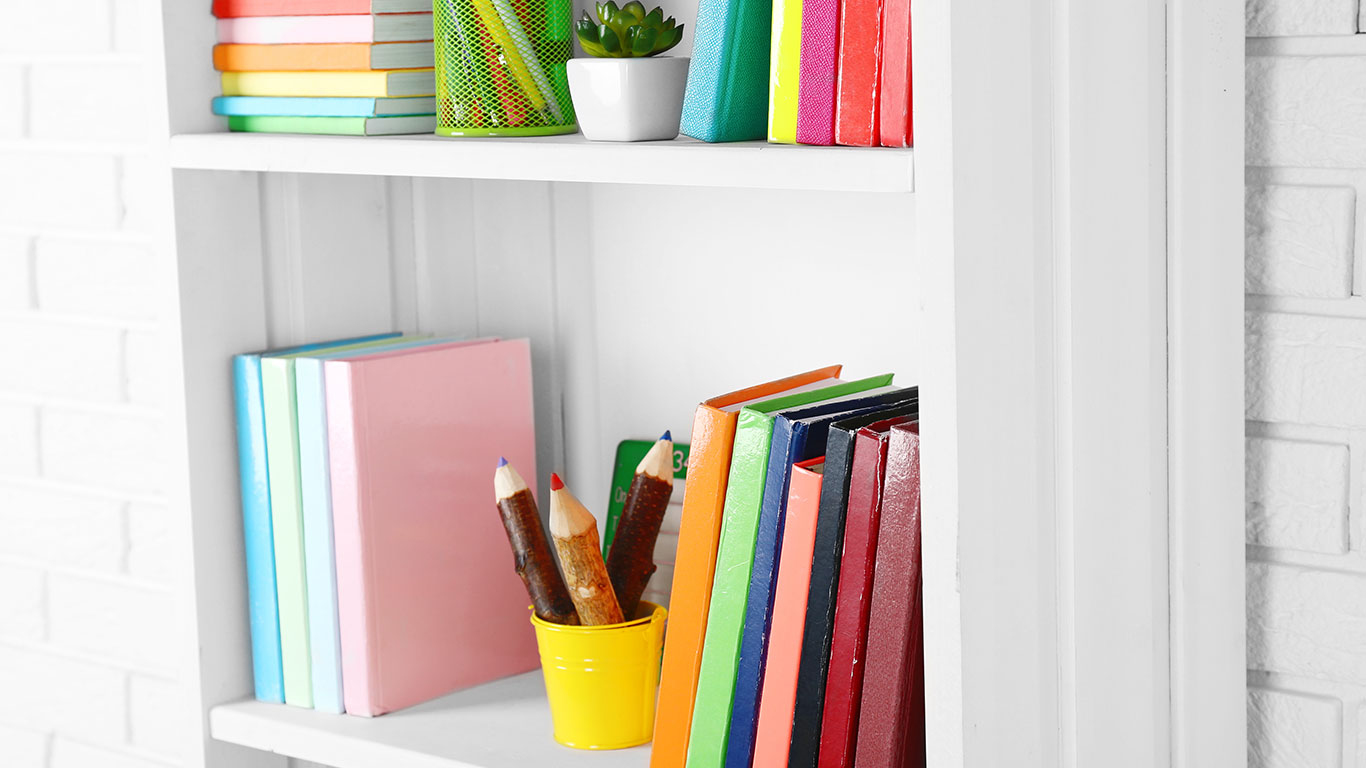 Colorful-Books-Organized-on-Shelves